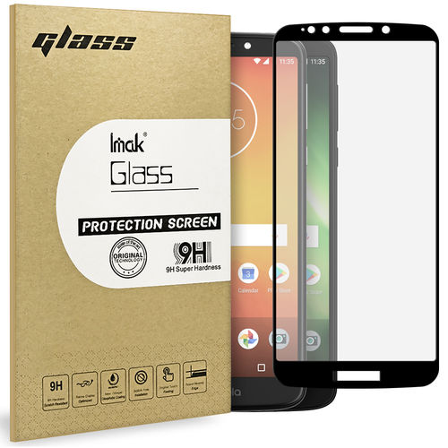Full Coverage Tempered Glass Screen Protector for Motorola Moto E5 / G6 Play - Black
